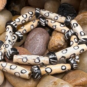Sahara Soul - African Carved Bone Beaded Bracelet